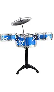 Spitin Big Jazz Drum Set Musical Instrument 10 pcs Set - 5 Tom Tom Drum - Big Size 57 cm Height - Top Quality with High Straight PVC Material