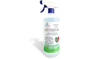 TENPRO CLEAN 1litroDesinfectante para Frutas y Verduras. Producto 100% Vegetal a Base de bioetanol y ricino. SIN LEJIA, NO TO
