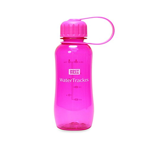 Brix - Borraccia Water Tracker, 0,3 Litri - Senza BPA -, Hot Pink, XS