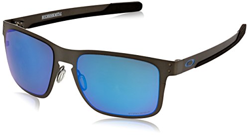 Oakley Herren Holbrook Metal Sonnenbrille, Matte Gunmetal mit Sapphire Iridium, M/L