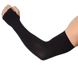 Twiclo Men Women Useful Arm Warmer Cotton Long Mittens Gloves Cuff Sun Hand Protection