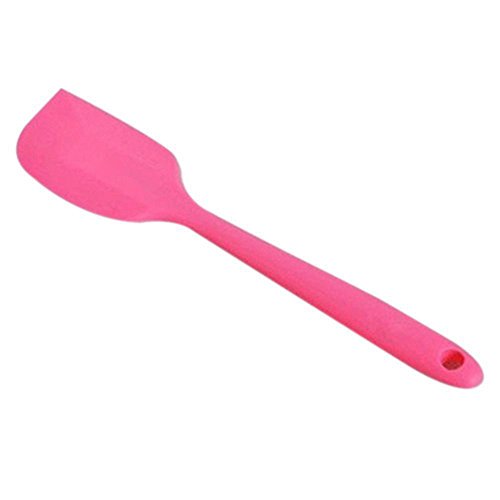 Jooks Silikon Spatel Hitzebeständig Spatulas Schwarz Rot BPA Frei Silikon Teigschaber Schwarz Rot Set Nicht-Stick Einem Kern Edelstahl und Nahtloses Einteiliges Design