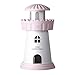 Produktbild FKY USB LED Leuchtturm Geformt Aroma Diffuser 150ml Luftbefeuchter Ultraschall Vernebler für Kinderzimmer Schlafzimmer Büro (Rosa)