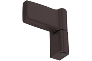 NAJDER Cerniera per porte in PVC Jocker 120 kg Altezza battuta: 20,5 mm, Cerniera per ante, Cerniera in zama, Struttura monolitica, Antieffrazione, Colore: Grigio Marrone RAL 8019
