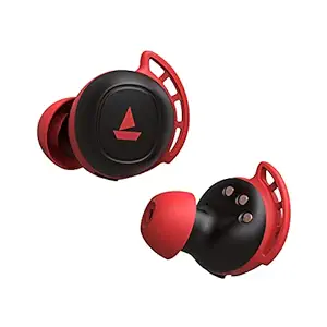 boAt Airdopes 441 Pro TWS Ear-Buds with IWP Technology, Up to 150H Playback with Case, Power Bank Function, IPX7 Water Resistance, Super Touch Controls, Secure Sports Fit & Type-C Port(Raging Red)