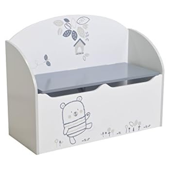 Leomark Groß Holz Kindertruhenbank XL Kinderbank Truhenbank Motiv