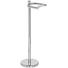 Portarotolo Carta Igienica Da Pavimento Con Ripiano - Acciaio Inox, Capacità 4 Rotoli, Antiscivolo - Foto 4