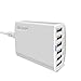 Produktbild WOSUK USB Ladegerät 60W / 12A 6-Port USB Family-Sized Desktop Ladeadapter iSmart Technologie für Smartphone,Tablet, Bluetooth Geräte usw. (Ladegerät-W)