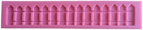 Karen Baking Long Fence Shaped 3D Silicone Decorating Chocolate Cake Mould Fondant Baking Tool Pink