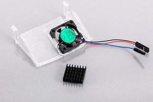 Raspberry Pi Foundation Offizieller Gehäuselüfter und Kühlkörper für Raspberry Pi 4, 18 mm × 18 mm × 10 mm, 1,4 CFM, für Desktop, Raspberry Pi, Elektronik-Bauteil, Kühlkörper und Lüfter