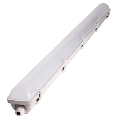 Preisvergleich Produktbild LED Feuchtraumleuchte / Lichtleiste 30W 150cm - sehr helle 2500 Lumen IP65 Außenbereich Wannenlampe, Kellerleuchte Deckenleuchte - ideal für Keller, Garage und Feuchträume