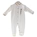 Cambrass All-in-One Circle Motif Velvet Playsuit (White/ Beige, 6 - 9 Months)