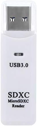Huichang 2 in 1 USB 3.0 HighSpeed Memory Card Reader Adapter for Micro SD TF (White)