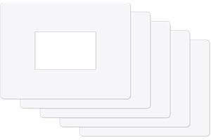 ilSALVAMURO® - 5 SALVAMURO salvaperete trasparenti 16x20cm per interruttori RETTANGOLARI a 1,2,3 MODULI spessore 1mm per placchette Sottoplacche proteggi muro (5pz)