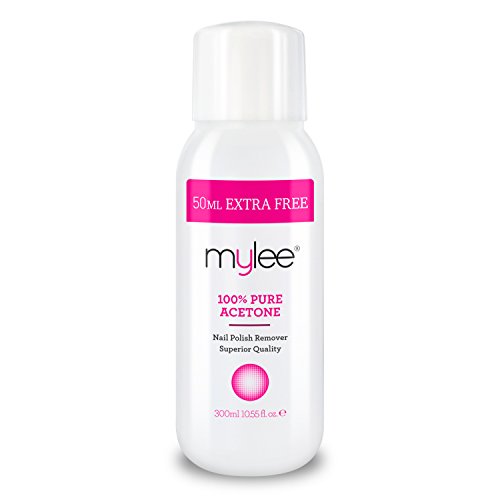 Mylee 100% Pure Acetone 300ml Superior Quality Nail Polish Remover UV/LED GEL Soak Off