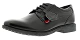 Niños Kickers zapatos negro Kickers Chreston Lace MTO Lthr Ym, Zapatos de Cordones Derby para Niños, Negro (Black), 36 EU