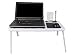 Produktbild FDS Laptoptisch klappbar Notebooklständer, Laptopständer, Notebooktisch, Betttisch, verstellbar Ständer ergonomisch falten Halterung Cooler USB Lüfter kippbar