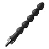 Master Series Black Canal 5-bulb silicone enema attachment in black
