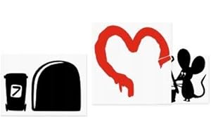 spb87 MOUSE GRAFFITI Amour Love Heart MICE Minie Hole Home Live Kids Funny Wall Art Pegatinas Zócalo Niños Ratones Rodapié