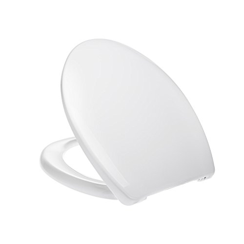 WC Sitz Toilettendeckel „Basic“, weiß, stabile Metallscharniere, Kunststoff Marke: Panorama24 Europe - 2