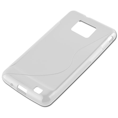 Samsung Galaxy S2   S2 PLUS Funda Super Delgada de Silicona TPU en SEMI TRANSPARENTE de Cadorabo  Dise  o S      Cubierta Protectora Ligera Flexible con Antichoque para Tel  fono M  vil     Gel Protecci  n Carcasa Case Cover