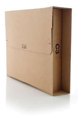 200 x C3 BOOK WRAP CARDBOARD POSTAL BOXES 311x240x50mm - RM LARGE LETTER SIZED