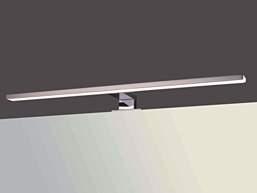 Preisvergleich Produktbild LED Spiegelleuchte Spiegellampe Aufbauleuchte verchromt 600mm warmweiß 230V 8W