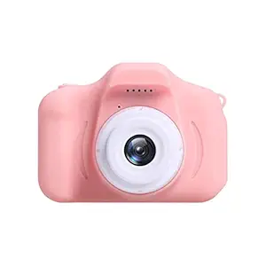 WK Life Kids Camera Use Anti-Drop Soft Silicone Shell, with Mini Size, Video Recording 1080p, Design Easy Operation, with A Lanyard Very Suitable As A Toy for 312-Year-Old Boys and Girls. (Pink)