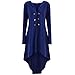 Produktbild Luckycat Damen Casual Button Steampunk Mit Kapuze Trenchcoat Jacke Blazer Tops Outwear Jacken Mäntel Sweatjacke Winterjacke Fleecejacke Steppjacke