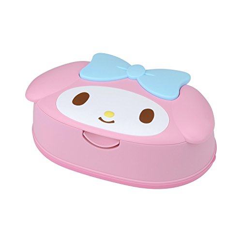 My Melody Face Die-cut 80 pcs Wet Wipes w/ Case Sanrio Made in Japan