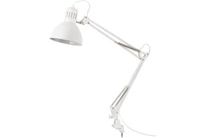 STOP SOUND Lampada da Tavolo e scrivania Bianca, per studio o camera Multifunzionale Design Moderno per soggiorno, Installazione Flessibile e Illuminazione Regolabile o con base (bianco) lampada TERTIAL