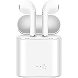 Bluetooth Headsets Wireless Kopfhörer In-Ear-Ohrhörer Sport-Kopfhörer Sweatproof True Kopfhörer mit integriertem Mikrofon und Noise Cancelling passen für IOS, Sumsang und Android-Smartphones-Weiß