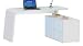 Produktbild Jahnke CSL 465 E WGL/MATT-WS T.1-2 Eck-Schreibtisch, E1-Holzwerkstoffplatten, Beschichtet und Lackiert, ESG-Sicherheitsglas, weiß, 154 x 60 x 76 cm