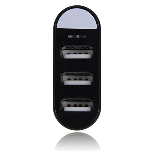 Hipipooo 90°/180° Drehender Mini 3 Port USB 2.0 Hub Externer Splitter Expand Adapter Für PS3, Xbox, Wii, PC, MAC, Laptop, NoteBook, Mac Buch, NetBook, Tablet, Tab, unterstützt Windows Vista / 7 / Mac(Schwarz) - 3