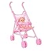 Produktbild KNOSSOS Baby Infant Puppe Kinderwagen Wagen faltbar mit Puppe für 12-Zoll-Puppe Barbie