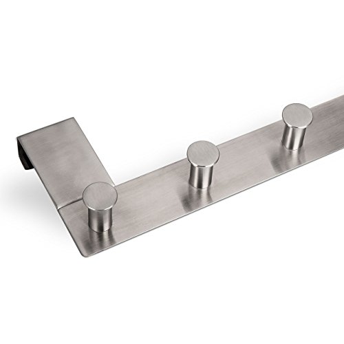 SO-TECH® Türgarderobe LINEA mit 6 Haken echt Edelstahl - 2