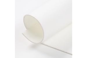 MONDO TESSUTI Hojas de fieltro compactas de 2 mm de grosor auténticas fieltro, tamaño 50 x 40 cm - 40 colores disponibles - Alta calidad - Ideal para hobismos (blanco)