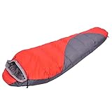❤ El saco de dormir de saco de dormir se puede conectar de izquierda a derecha, puede ser utilizado por muchas personas, no solo personas, forro de poliéster, cálido ultraligero, almohadas de envío, transpirable, no puede permitirse el balón. El peso total es de 3.8 lbs / 1.7 kg, 8.7 pulgadas * 9.5 pulgadas / 22 *   24 cm después de la compresión, tamaño pequeño, fácil de transportar.