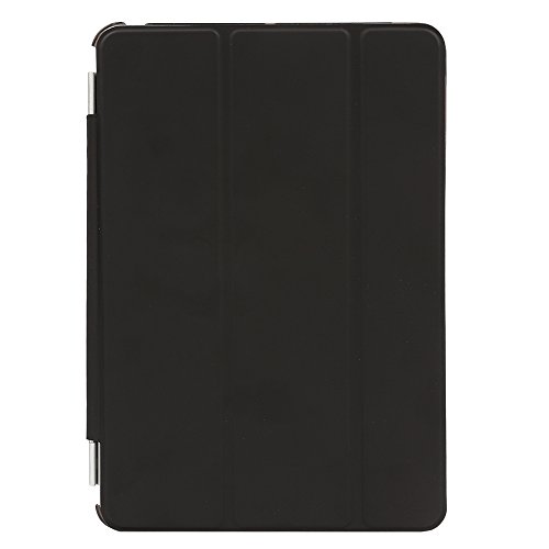 Besmall Neu Ultra Slim Edles iPad mini1 2 3 Hülle – Smart Cover Leder Case Schutz Hülle Tasche + Back Case – inkl. Displayschutzfolie Reinigungstuch Stift mit Multi Ständer Auto Sleep Wake (iPad mini1/2/3, Farbe:Schwarz) - 6