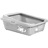 Karlie Flamingo 51756 Simon's Cat Katzentoilette mit Rand, grau, 43 cm x 32 cm x 16 cm