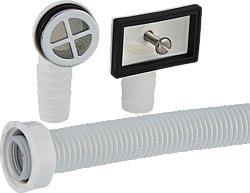 Spülen Universal Überlaufset für Ablaufventile mit 25 mm