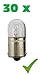Produktbild PRAKTISCHES 30er Set! (Grundpreis: 0,55 EUR/STK) 30 x R10W 12V 10W BA15s Glühlampe Glühbirne Stopplicht- Blinklicht- Schlusslicht Positions-Licht Kennzeichen-Lampe Halogen-Lampe Auto-Lampe