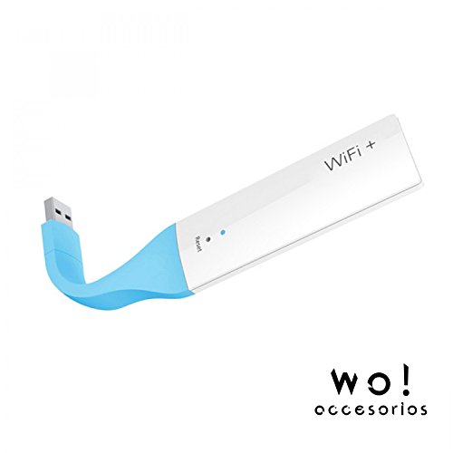 Amplificador WiFi + Repetidor con puerto USB 3.0 Extensor de red Mini Wireless Punto de acceso Router Puerto LAN Enrutador. Wo! Accesorios&reg;