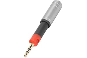 SUNGOOYUE 2.5mm Męski na 3.5mm Adapter żeński, Konwerter Adaptera Audio Słuchawek Kompatybilny z ATH M70X M40X M50X M60X