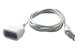Velamp PRO10A-FR-3 Rallonge Prolongateur électrique 3 m fiche extra plate 6A - section 2x0,75 mm² Blanc