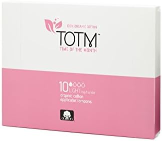 TOTM 100% Organic Applicator Tampons (Light) x 10
