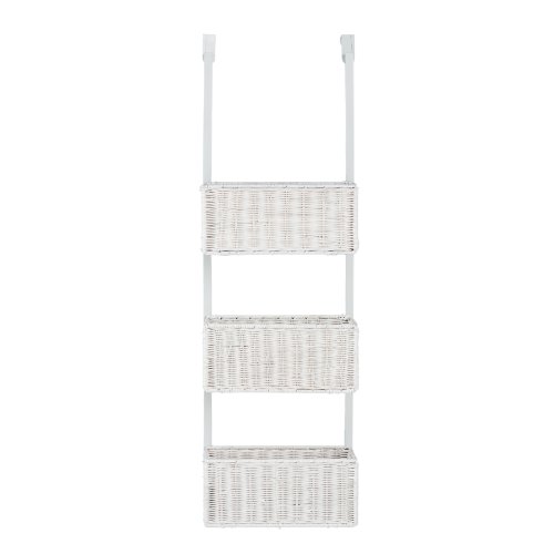 Southern Enterprises 3-Tier-über der Tür Korb Aufbewahrung, Chic Weiß - 4