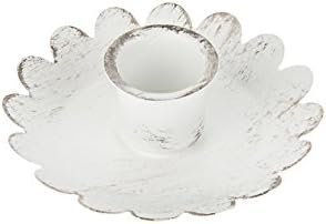 Candle Holder Flower White for 1" Dinner Candle