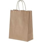 Burgu Saplı Kraft Kağıt &Ccedil;anta 19x8x24 cm - 25 Adet