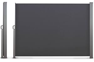 TERRE JARDIN Paravent extérieur rétractable - 2,5 x 1,6 m - Unité - Anthracite
